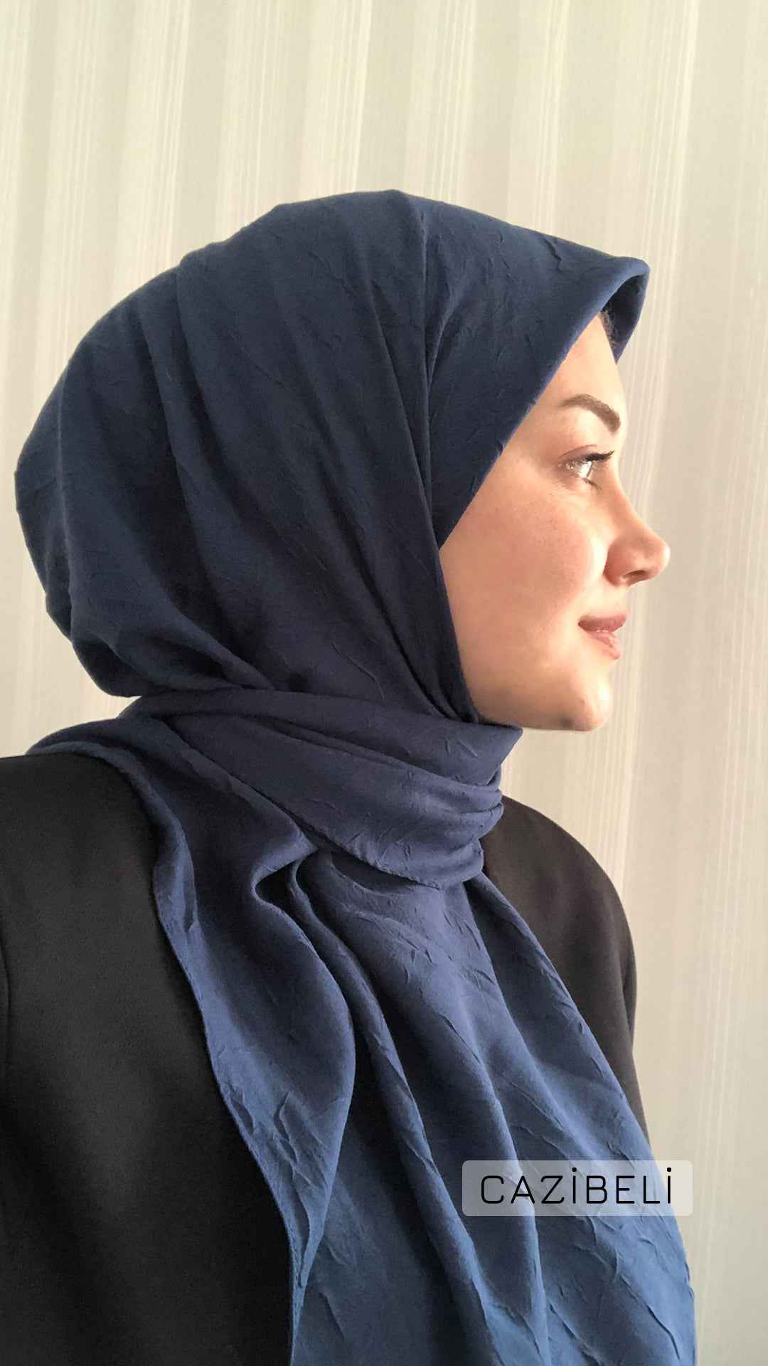 Bambu Kraş Eşarp Lacivert