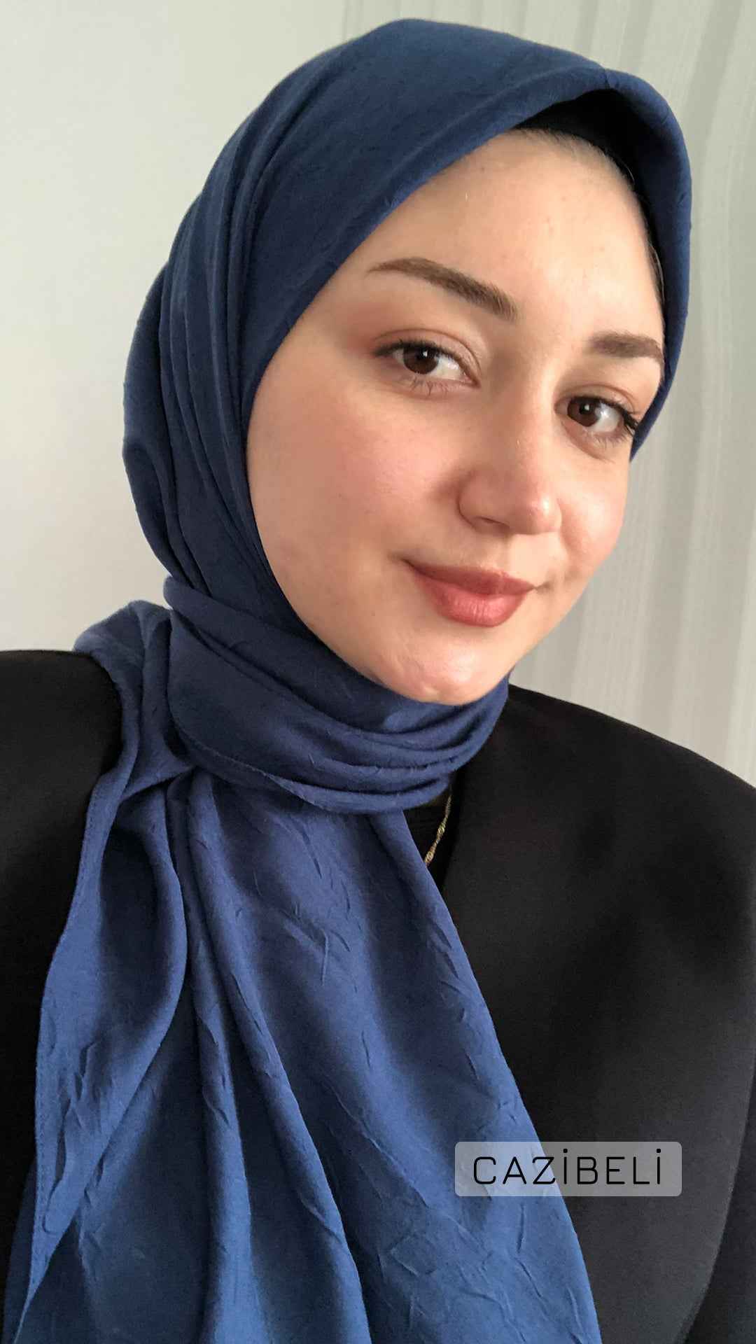 Bambu Kraş Eşarp Lacivert