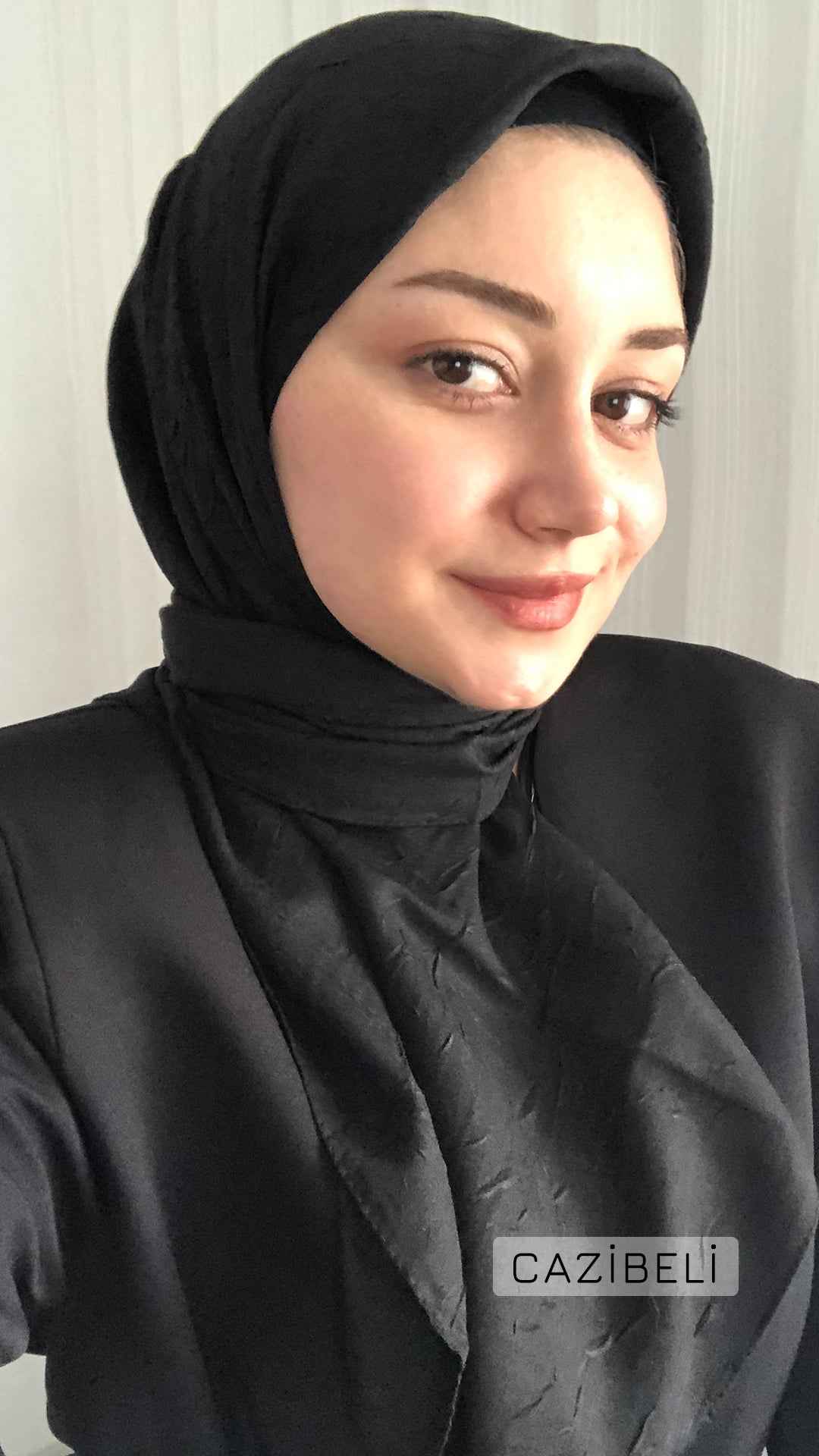 Bambu Kraş Eşarp Siyah